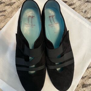 NWOT Thierry Rabotin Black Suede Shoes (Thierry bag included—never worn)